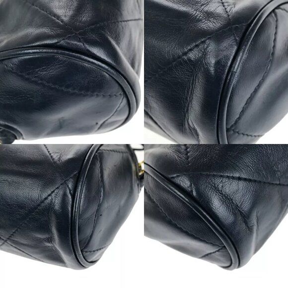 CHANEL CC Matelasse Tassel Chain Mini Shoulder Bag Leather BE GHW VTG 653RK830 - Picture 13 of 16